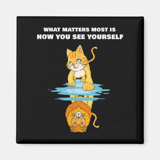 What S Most Is How You See Yourself Motivational L Magneet (Voorkant)