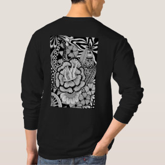 What’s Next? – Black and White Surreal Hand-Drawn T-shirt