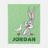 WHAT’S UP DOC?™ BUGS BUNNY™ Rabbit Hole Fleece Deken (Voorkant)