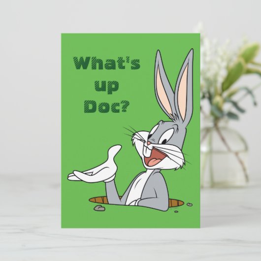 WHAT’S UP DOC?™ BUGS BUNNY™ Rabbit Hole Kaart (Staand voorkant)