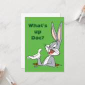 WHAT’S UP DOC?™ BUGS BUNNY™ Rabbit Hole Kaart (Voorkant / Achterkant in situ)