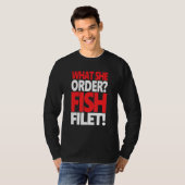 What She Order Fish Filet Apparel Feminism Feminis T-shirt (Voorkant volledig)