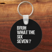 What The Bruh 67 Meme Funny Six Seven Gen Alpha Sl Sleutelhanger (Voorkant)