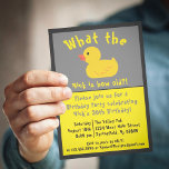 What the Duck Birthday Invitation Kaart<br><div class="desc">What the Duck Birthday Invitation</div>