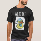What The Duck Duck Morning Grouch Coffee Rubber Du T-shirt (Voorkant)