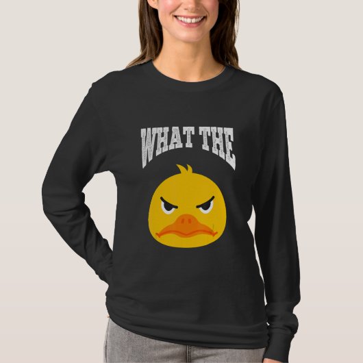 What The Duck Duck Morning Grouch Coffee Rubber Du T-shirt (Voorkant)