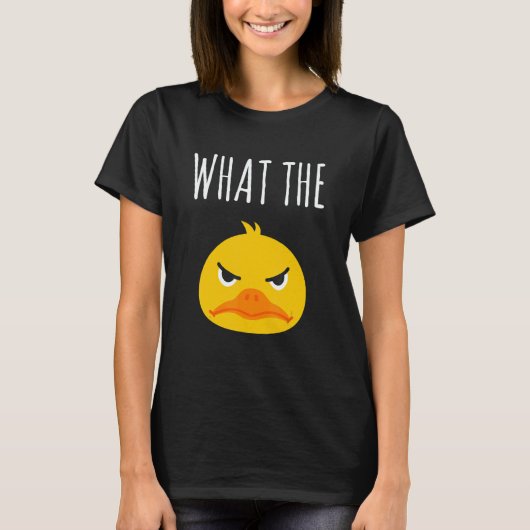 What The Duck Duck Morning Grouch Coffee Rubber Du T-shirt (Voorkant)