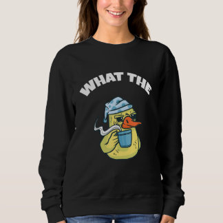 What The Duck Duck Morning Grouch Coffee Rubber Du Trui