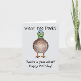 What The Duck Geburtstagskarte Kaart