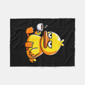 What The Duck Owner I Love Ducks Lover Funny Rubbe Fleece Deken (Voorkant (Horizontaal))