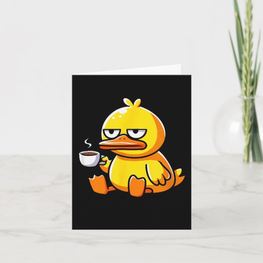 What The Duck Owner I Love Ducks Lover Funny Rubbe Kaart (Voorkant)