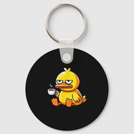 What The Duck Owner I Love Ducks Lover Funny Rubbe Sleutelhanger (Voorkant)