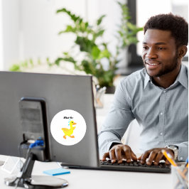 What the Duck? Ronde Sticker