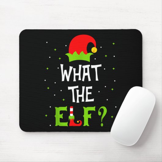 What The Elf Family Matching Funny Christmas Gift Muismat (Met muis)