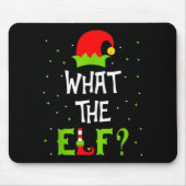 What The Elf Family Matching Funny Christmas Gift Muismat (Voorkant)