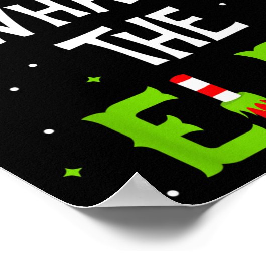 What The Elf Family Matching Funny Christmas Gift Poster (Hoek)