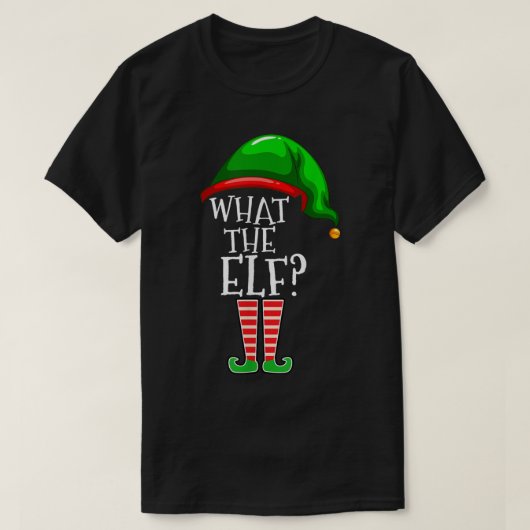 What The Elf Funny Christmas Design T-shirt (Design voorkant)