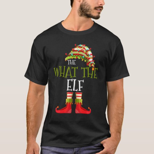 What The Elf Group Matching Family Christmas  2 T-shirt (Voorkant)