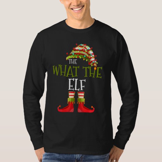 What The Elf Group Matching Family Christmas  2 T-shirt (Voorkant)