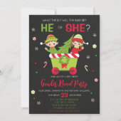 What the Elf Will the Baby Be Gender Reveal Kaart (Voorkant)