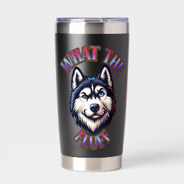 What The Fluff Paw Print Magnet Geïsoleerde Drinkbeker