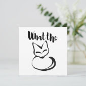 What the FOX!? (Staand voorkant)