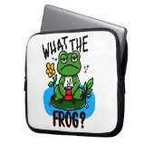 What the frog? laptop sleeve (Voorkant Links)
