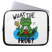 What the frog? laptop sleeve (Voorkant)