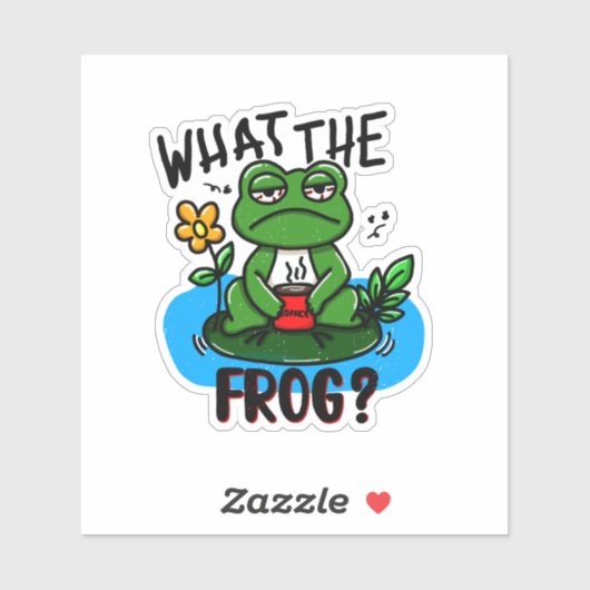 What the frog? sticker (Vel)