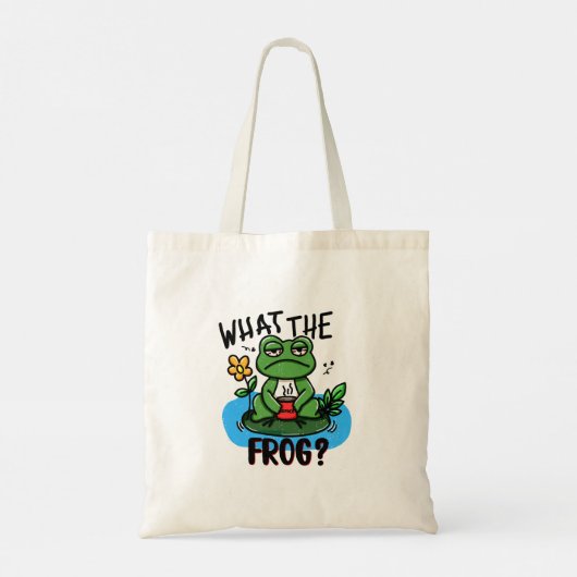 What the frog? tote bag (Achterkant)