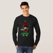 What The Gnome Buffalo Plaid Matching Christmas Gr T-shirt (Voorkant volledig)