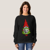 What The Gnome Buffalo Plaid Matching Christmas Pa Trui (Voorkant volledig)