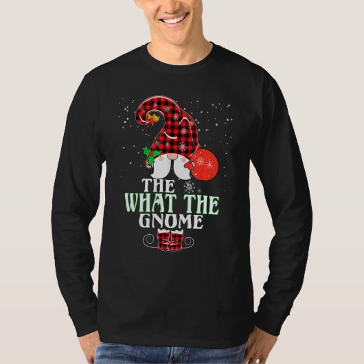 What The Gnome Buffalo Plaid Matching Family Chris T-shirt (Voorkant)