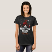 What The Gnome Buffalo Plaid Matching Family Chris T-shirt (Voorkant volledig)
