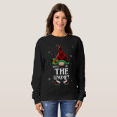 What The Gnome Red Plaid Matching Family Christmas Trui (Voorkant volledig)