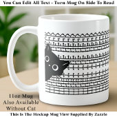 What The Heck Hidden Message & Cat, Funny Koffiemok