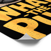 What The Pug For Kids Boys Funny Dog Lover Pun  Poster (Hoek)