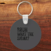 What The Sigma Bruh Funny Saying Adult Sarcastic M Sleutelhanger (Voorkant)