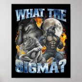 What The Sigma Cool Funny Alpha Wolf Werewolf Boot Poster (Voorkant)