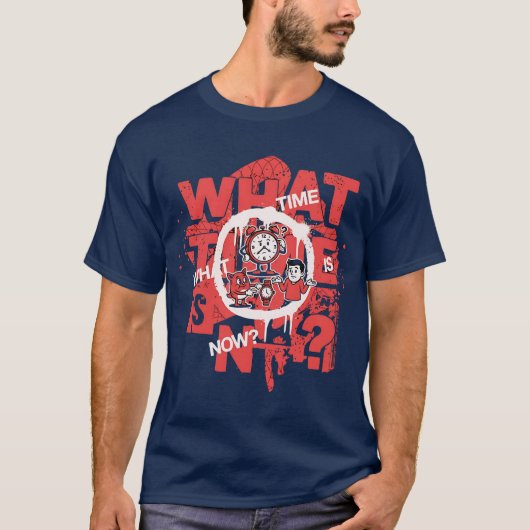 What Time Is It Now? Streetwear Graphic T-shirt (Voorkant)