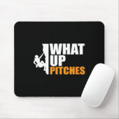What Up Pitches Pitch Witch Klimmen Pun Tee  Muismat (Met muis)