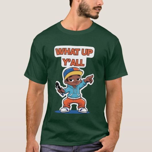 What Up Yall gift T-shirt (Voorkant)