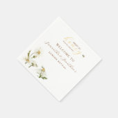 What Will Baby Be Gender Reveal Napkin Servet (Hoek)