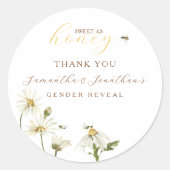 What Will Baby Be Gender Reveal Ronde Sticker (Voorkant)