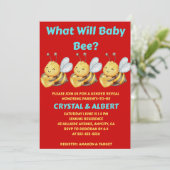 What Will Baby Bee Gender Reveal Kaart (Staand voorkant)