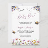 What Will Baby Bee Gender Reveal Party Kaart (Voorkant)