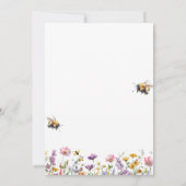 What Will Baby Bee Gender Reveal Party Kaart (Achterkant)