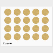 What Will Baby Bee Golden Beige Team Boy Ronde Sticker (Vel)
