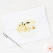 What Will Baby Bee Team Boy Ronde Sticker (Envelop)