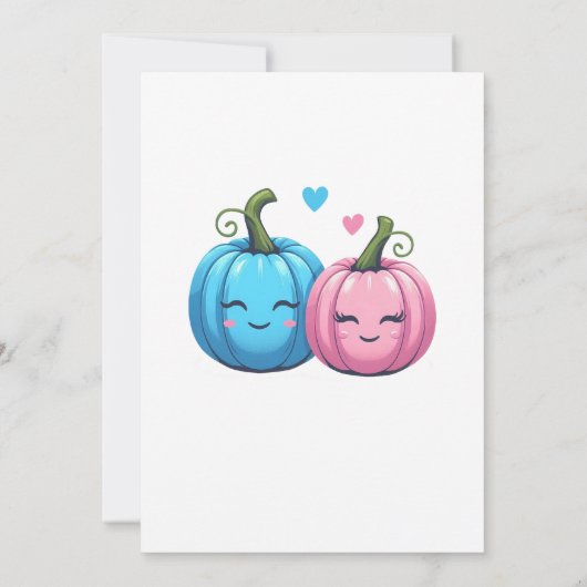 What Will our Pumpkin Be Fall Gender Reveal Kaart (Achterkant)